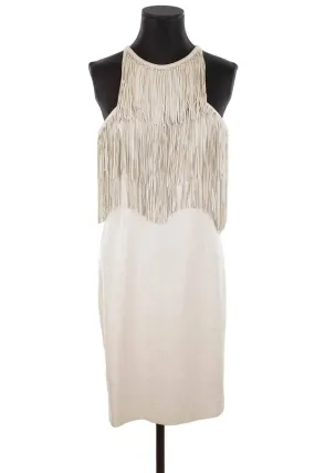 Robe en cuir Versace blanc. Matière principale cuir. Taille 38